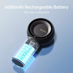 JisuLife FA43 6000mAH Handheld Turbo Fan – Black